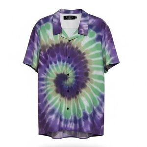 Civil Regime Tie-Dye Button-Up Shirt Sz Lg | Limited Release